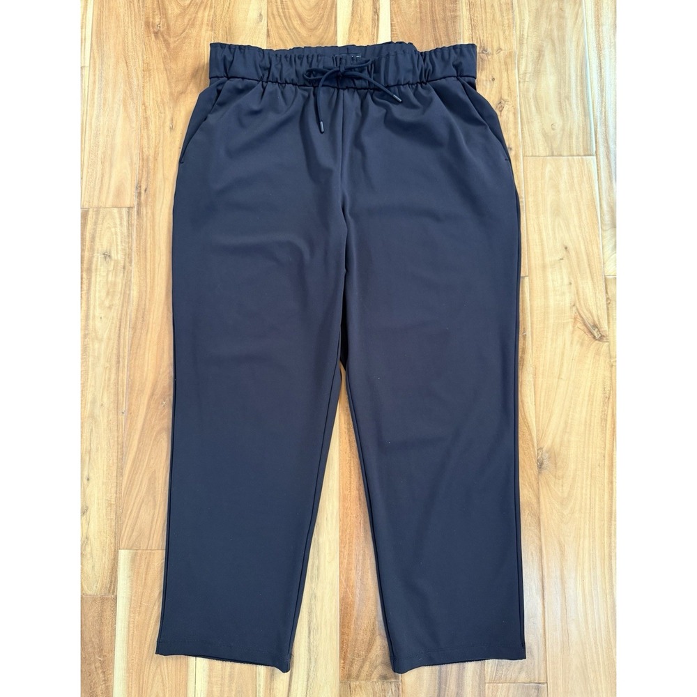 Hilary Radley Ladies Mid-Rise Pull-On Pants with Pockets Black. X-Large